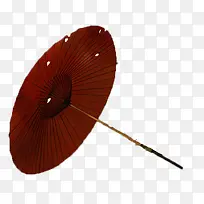 创意手绘红色的油纸伞