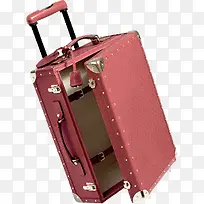 高清摄影红色的行李箱