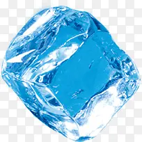 蓝色冰块素材