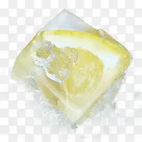 冰块柠檬装饰