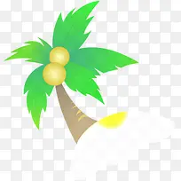 椰子树简单图画