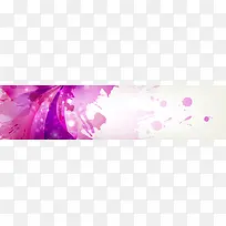 创意紫色喷绘banner素材背景