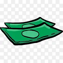 绿色纸币金钱