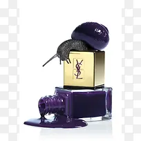 紫色品牌化妆品海报