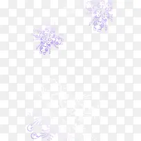 紫色浪漫手绘花纹