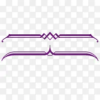 矢量分栏线紫色线条