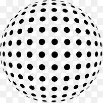黑色圆点造型圆球