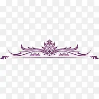 紫色梦幻婚礼花纹