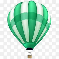 绿色热气球png