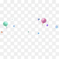 彩色气球漂浮物