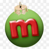 圣诞字母m