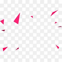 粉色抽象创意三角漂浮