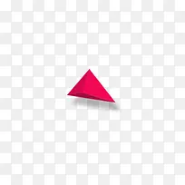 红色立体三角