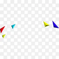彩色三角几何装饰