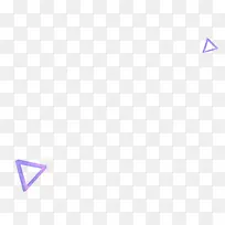 紫色服饰三角装饰