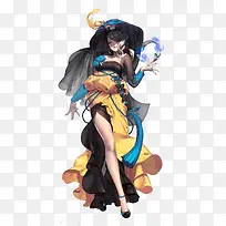 蓝黑色性感美女服饰
