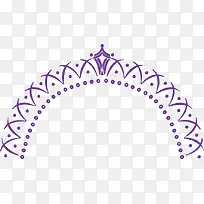弧顶艺术紫色装饰图案