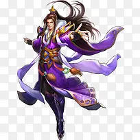 紫色飞扬服饰男生