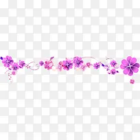 紫色边框装饰七夕