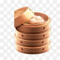 中式早点小笼水晶虾饺