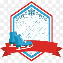 圣诞蓝色雪橇