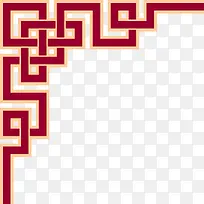 中式古典花纹边框图案