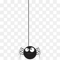 万圣节卡通可爱蜘蛛