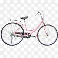 粉色春天郊游自行车