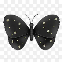 黑色卡通蝴蝶