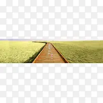 一望无际的路唯美素材