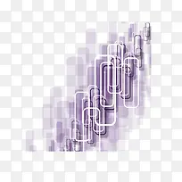 紫色抽象几何块