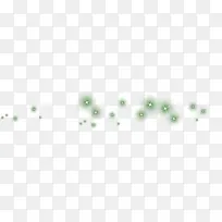 绿色卡通星光设计