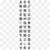 创意线条字母