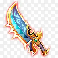黄蓝色光效游戏武器