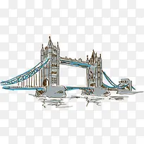手绘伦敦塔桥