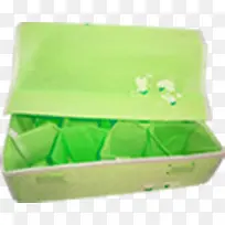 高清摄影合成绿色的包装盒