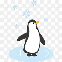 可爱冬日企鹅卡通