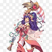 手绘美少女游戏素材