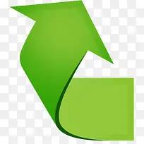 绿色箭头回收公益标识
