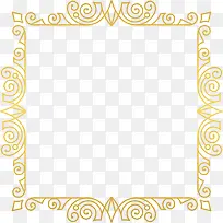 金色欧式边框