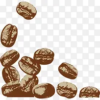 卡通手绘咖啡豆