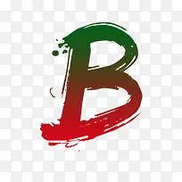 彩色字母b