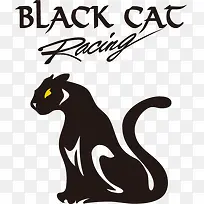黑猫标志设计