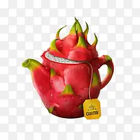 火龙果创意茶壶