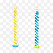 矢量生日会蜡烛
