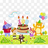 小动物过生日