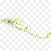 绿色花草植物设计装饰