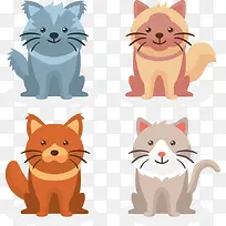 4款卡通猫咪设计图
