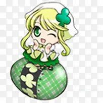 Q版卡通可爱少女