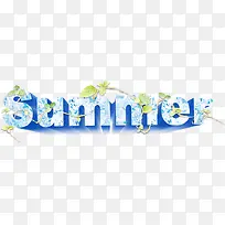 summer夏天字体